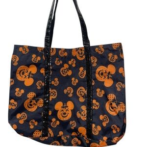 Disney Parks Mickey Mouse Pumpkin Halloween Tote Bag‎ Water Resistant Black